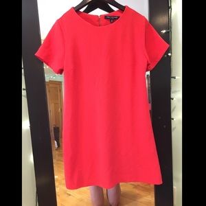 Coral Pink Vintage Style Mini Dress